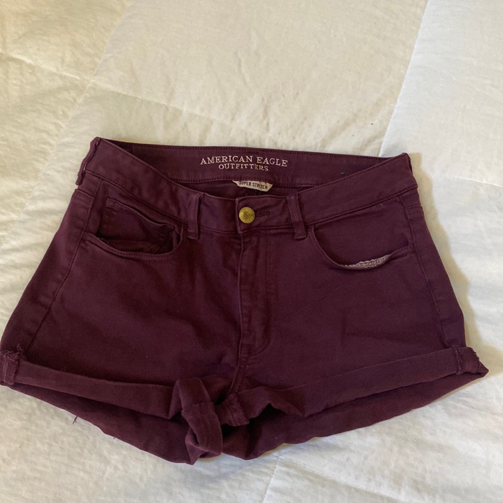Burgendy AE Shorts
